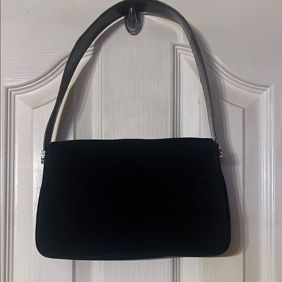 GIVENCHY suede shoulder bag with snakeskin handle vintage - Picture 1 of 8